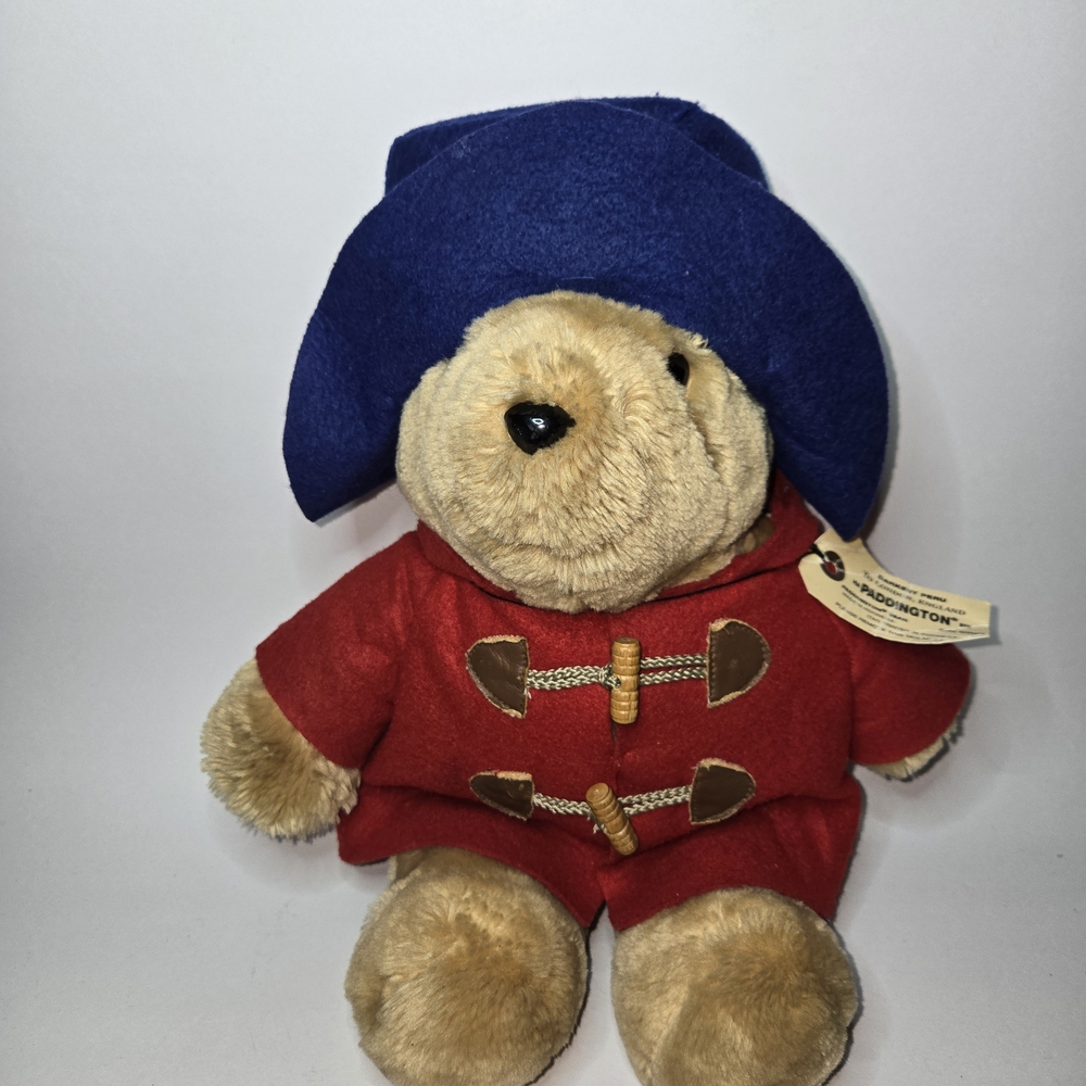 PADDINGTON BEAR Vintage 15" Plush Collectible Stuffed Bear W/Tag from Sears